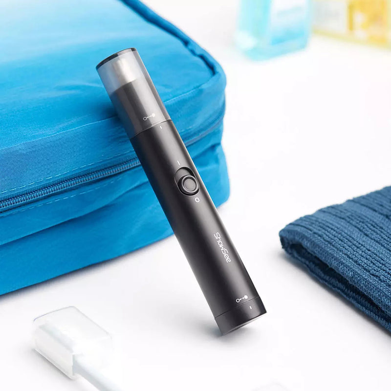 ShowSee C1-BK Portable Electric Nose Hair Trimmer Removable Washable Double-edged 360 Rotating Cutter Head from Xiaomi Youpin