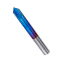 Drillpro 2-12mm 90 Degree Nano Blue Coated Chamfer Mill 2 Flutes CNC Milling Cutter