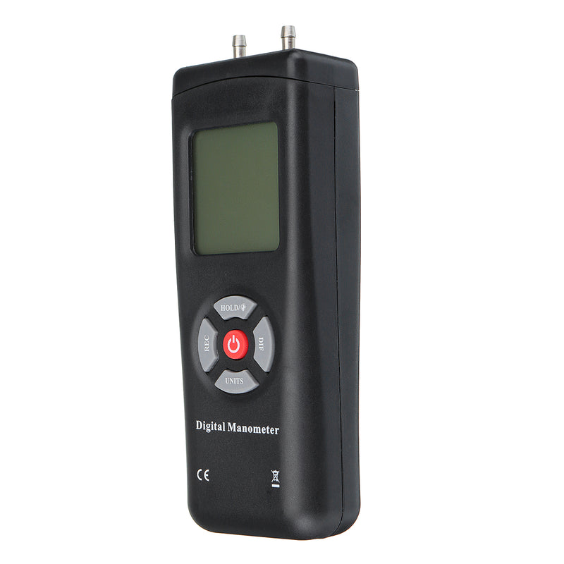 Digital Manometer Portable Handheld LCD Screen Air Gas Pressure Gauge Meter Tester