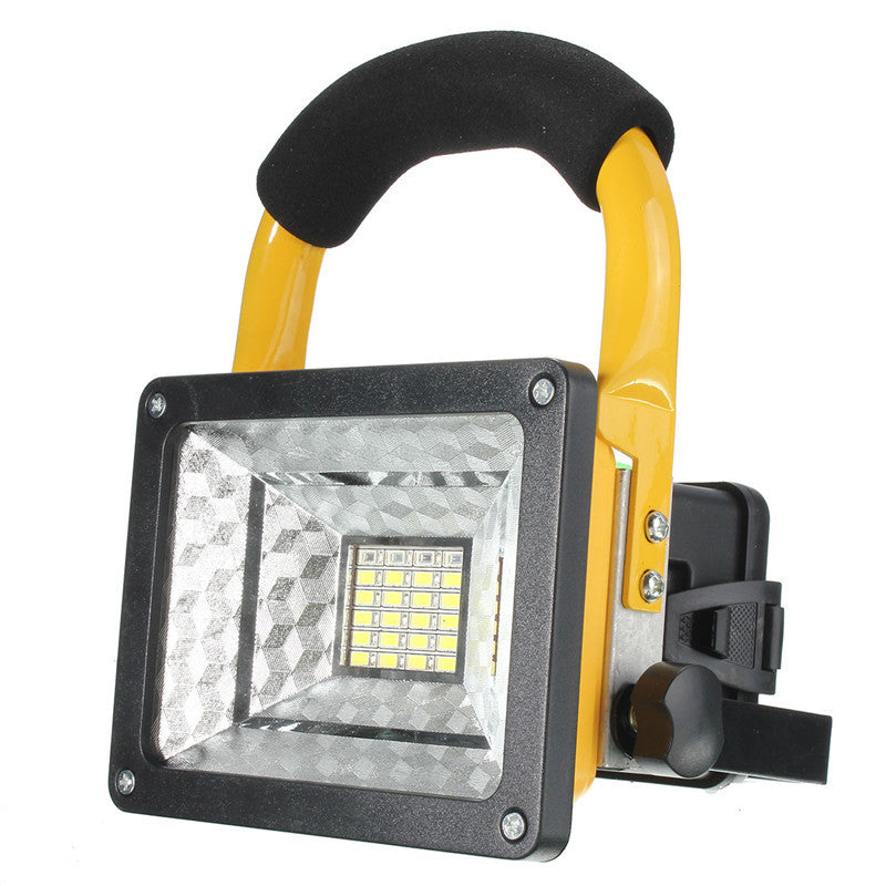 10W 24LED Portable Rechargeable Outdoor Camp Flood Light Spot Work Trouble Lamp