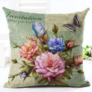 Honana HT-516 Flower Eiffel Tower Style Flower Pillow Case Cushion Cover Home Sofa Car Decor