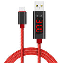 Bakeey 3A Micro USB Digital Voltage Current LED Display Fast Charging Data Cable 1.2M