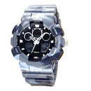 SBAO S8017-1 Dual Display Digital Watch Men Backlight Stopwatch Alarm Waterproof Sport Watch