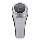5 6 Speed PU Leather Chrome Manual Gear Shift Knob For BMW E90 E91 E92 X1 X3 X5