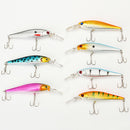 ZANLURE 7Pcs/Set 10cm 9.4g Dive Minnow Fishing Lure Bass Crank Bait Rattle Lure Tackle