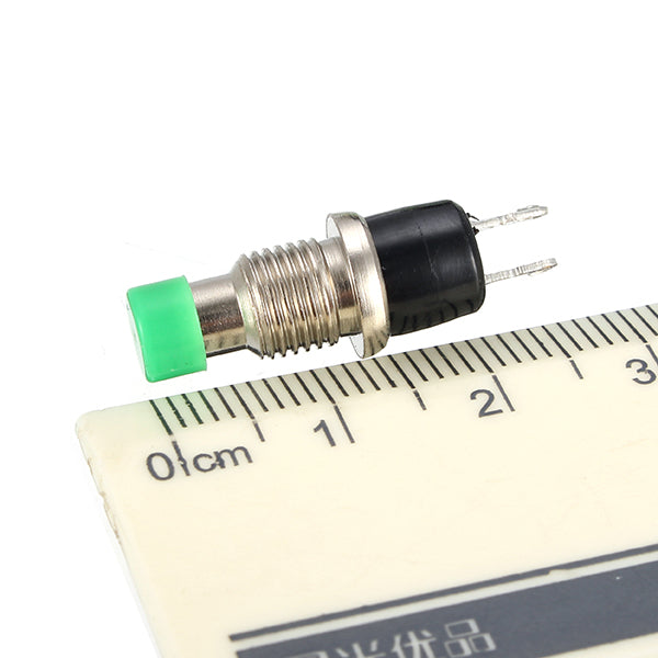 Wendao PBS-110 250V 1A 7mm Self-reset Switch NC Push Button Round 10pcs