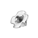 50Pcs Suleve CSTN2 Four Prong T Nut Insert Carbon Steel Zinc Plated For Wood M3/M4/M5/M6/M8/M10/M12