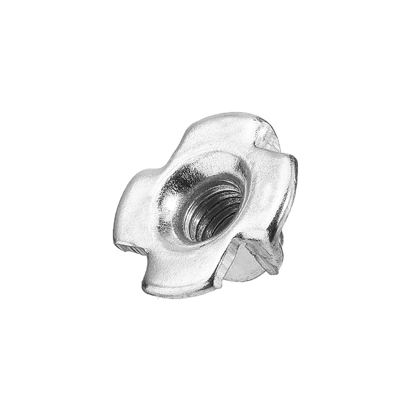 50Pcs Suleve CSTN2 Four Prong T Nut Insert Carbon Steel Zinc Plated For Wood M3/M4/M5/M6/M8/M10/M12