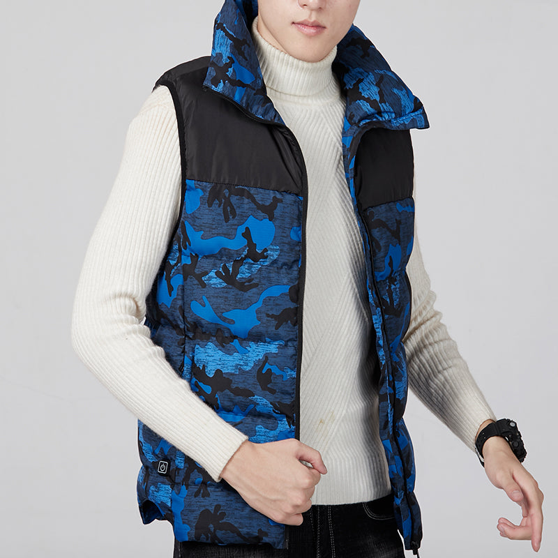 Electric Heated Vest Clothes Warm Vest Men Heating Coat Jacket For Camping Sports
