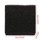 50x50x5cm Black Aquarium Biochemical Cotton Filter Foam Fish Tank Sponge Pads