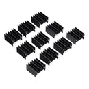 30Pcs TO-220 Aluminum Triode Heat Sink 25x23.5x15.8mm Aluminum Radiator