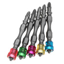 Broppe 5pcs Double Head 65mm S2 Alloy PH2 Phillips Magnetic Screwdriver Bits 1/4 Inch Hex Shank
