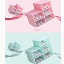 Foldable Clear Plastic Shoe Storage Boxes Display Organizer Stackable Tidy Save Space Single Box