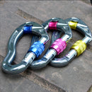 KALOAD Rescue Rock Climbing Hook Security Buckle Antiskid Rope Pulley Climbing Main Lock Padlock