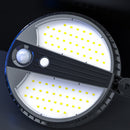 Solar Powered 70 LED PIR Motion Sensor Waterproof Street Security Light Remote Control Wall Lamp for Outdoor Garden 3 Modes