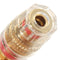 2Pcs Gold Plated Binding Post Amplifier Speaker Terminal Audio Connector For 4mm Banana Plugs