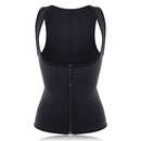 Women Front Zip Sports Trainer Cincher Corset Waist Shapewear Vest Plus Size Polyester Neoprene Vest