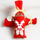 1pcs/bag Santa Claus Snowman Little Bear and Deer Red Bag Wine Bottle Gift Bag Decoration For New Ye