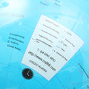 World Globe Earth Ocean Atlas Map With Rotating Stand Geography Educational Desktop Decorations