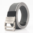 AWMN 2SD 125CM Nylon Tactical Belt Outdoor Leisure Double Zinc Alloy Waist Belts