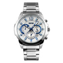 SKMEI 9108  Waterproof Stopwatch Display Date Casual Style Bussiness Men Quartz Watches