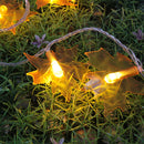 EU Plug 30LEDs Warm White Maple Leaves Fairy String Light for Christmas AC220V