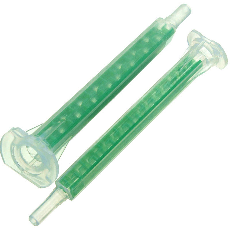 50pcs F6-16 Green AB Glue Mixing Tube Static Mouth Section 16 Nozzles