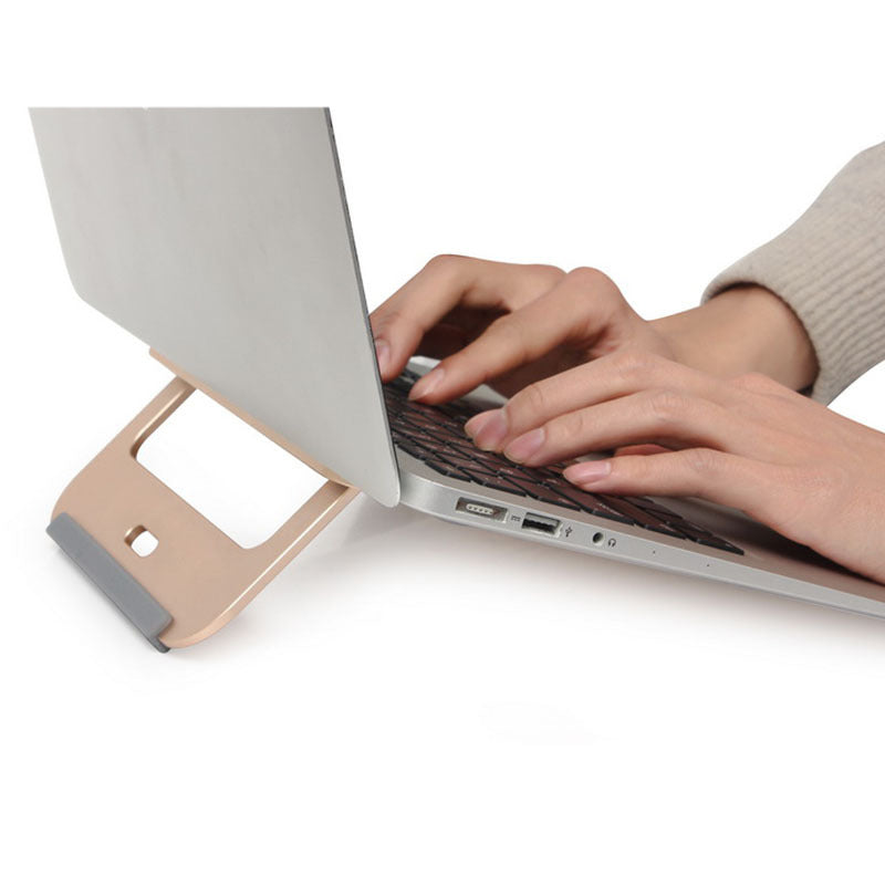 GAOJI XNR1 Foldable Laptop Stand Metal Laptop Bracket Height Adjustable Riser Portable Cooling Pad for 11-17 inch Laptops