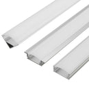 LUSTREON 45CM U/V/YW Style Aluminum Channel Holder For LED Rigid Strip Light Bar Cabinet Lamp