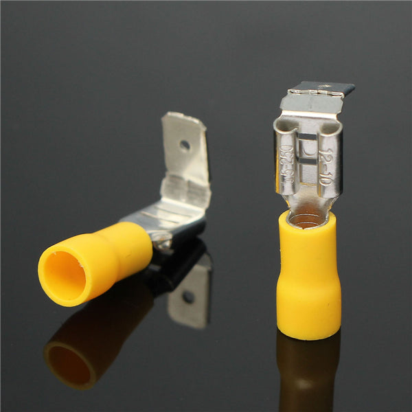 20pcs PVC Insulated Electrical Wire Terminals Crimp Connector Red/Bule/Yellow