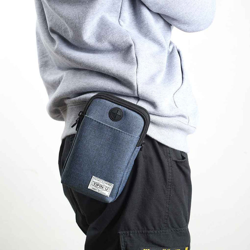 YIPINU Men Women Waterproof Messenger Shoulder Bag Waist Storage Handbag Mobile Phone Packs Sports Wallet
