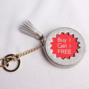 Cash Change Handbag Letter Words Leather Bag Car Cute Key Chain Ring Decoration
