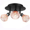 3 Way Ceiling light Modern G9 Copper Cage industrial Pendant Lamp Shade Spotlight Home Decorations