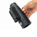 IPRee 12X50 Monocular Waterproof Optic HD Telescope Day Night Vision With Compass Light