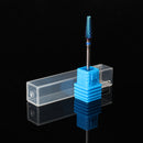 Pro Electric Blue Cylinder Coated Carbide File Drill Bit Nail Art Manicure Pedicure Kit