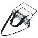 KCASA KC-0628 Clear PVC Travel Storage Bag Waterproof Zipper Adjustable Gym Shoulder Bag