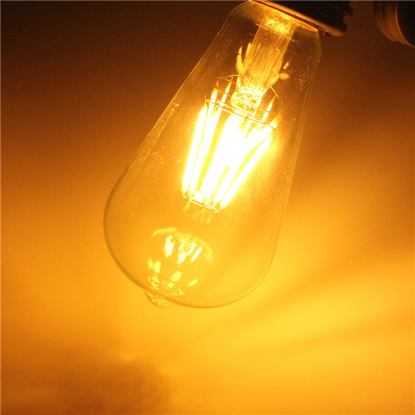 E27 ST64 6W COB Filament Energy Saving Incandescent Bulb Retro Edison Light Bulb AC 220V