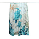 3D Bathroom Shower Curtain Polyester Waterproof Turtle Home With Hooks