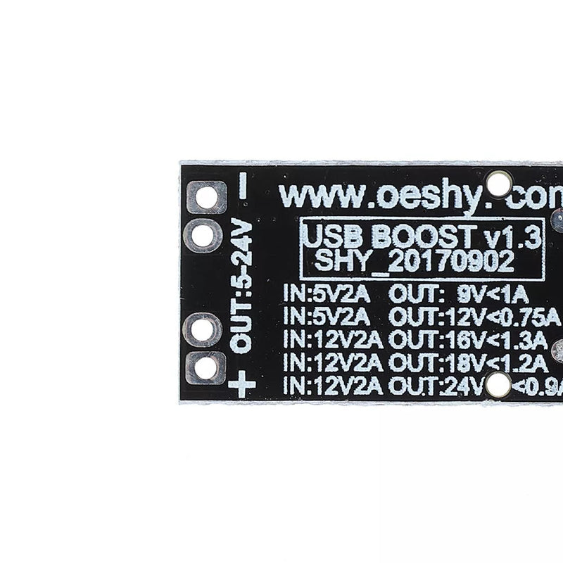 5Pcs DC 2-12V to 12V 9V 9W USB Boost Power Supply Module Step Up Module DC Converter
