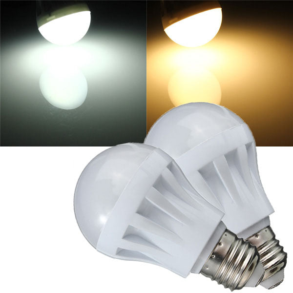 E27 7W 27 SMD 2835 White/Warm White LED Globe Light Bulb 110V