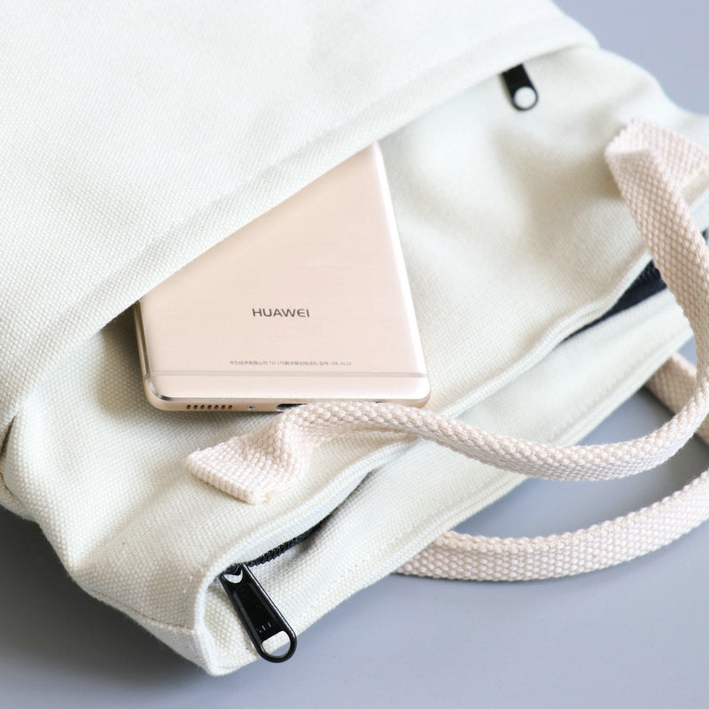 KCASA KC-LG067 Large Capacity Canvas Lunch Tote Bag Travel Picnic Food Storage Shopping Bag Handbag