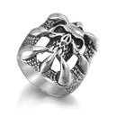 Halloween Punk Magic Dragon Ring Eight Claw Skeleton Gift Ring for Men