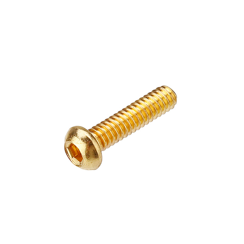 Suleve M2AH2 50Pcs Titanium Plated M2 Hex Socket Button Head Screws Alloy Steel 12.9 Grade Screw Bolt M2*8