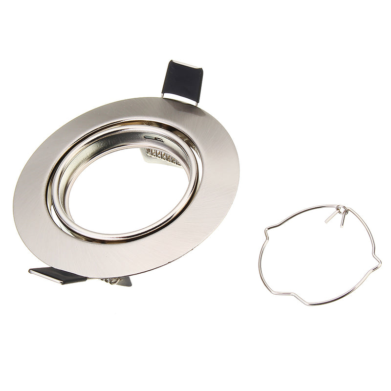 Round Shape Rotation Adjustable LED Downlight Ceiling Lamp Bracket for 70-75mm GU10 MR16 Light Bulb