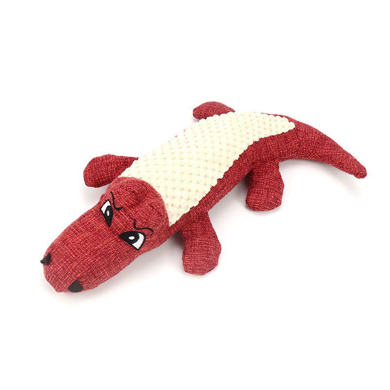Durable Dog Chew Sound Squeaky Toy Bite Resistant Toys Plush Linen Pet Toys Puppy