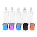 5 Pieces 30ml Refillable Empty Clear Glass Fine Mist Sprayers Bottles for Travel Fragrance Aftershave Makeup Perfume Essential Oil