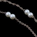 Fashion Pearl Copper Eyeglasses Neck Cord Sunglasses Spectacles Chain Holder