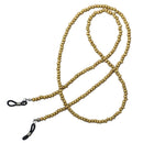 Beaded Eyeglass Spectacles Chain Sunglasses Holder Glasses Necklace Cord String Lanyard NATURAL WOOD
