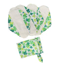 4 Pieces 10" Reusable Washable Menstrual Pads Cotton Sanitary Panty Cloth Liner With Bag