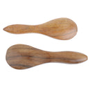 2pcs Natural Sandalwood Guasha Spoon Shape Full Body Massage Board Trigger Point Scraping Tools